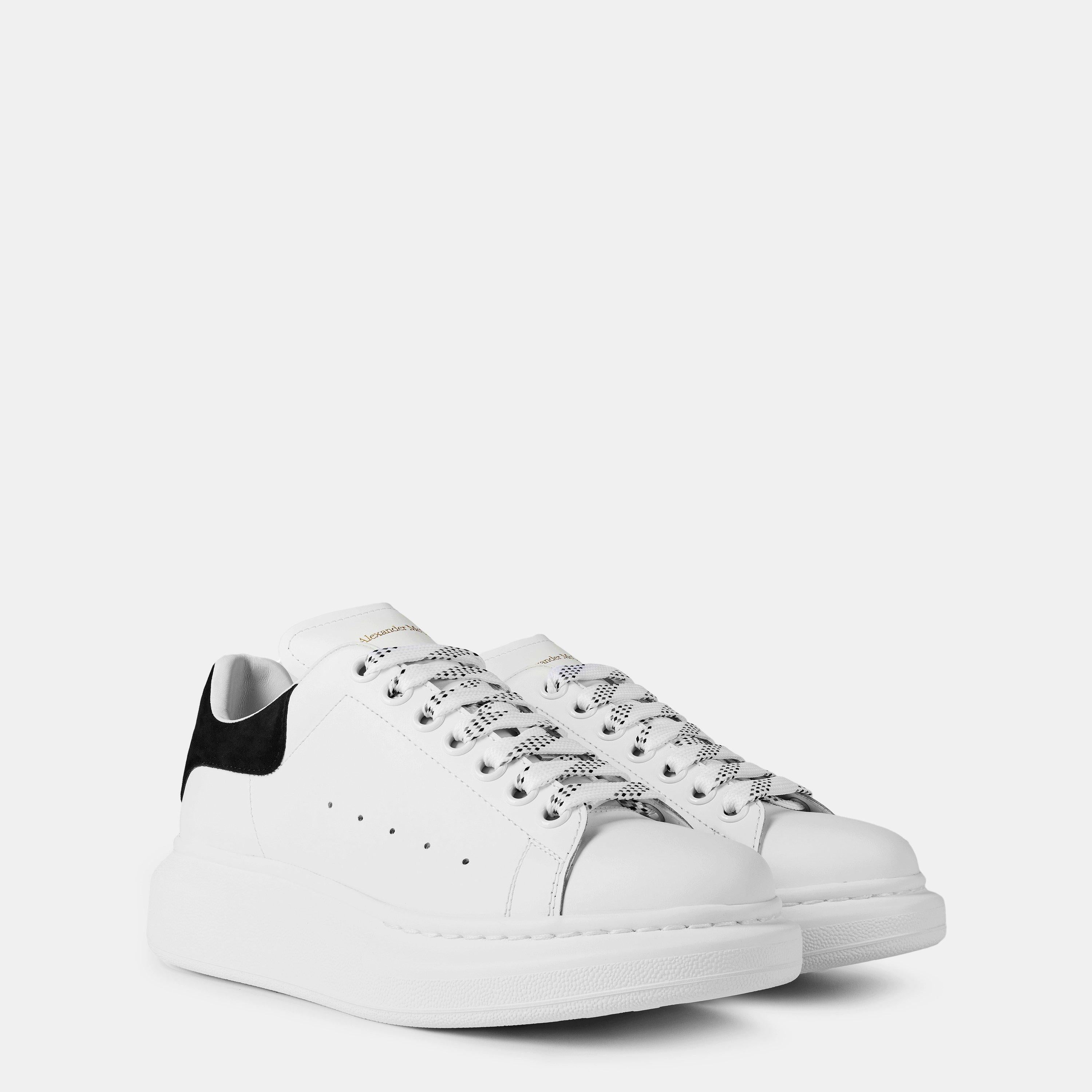Logo Print Leather Oversized Trainers