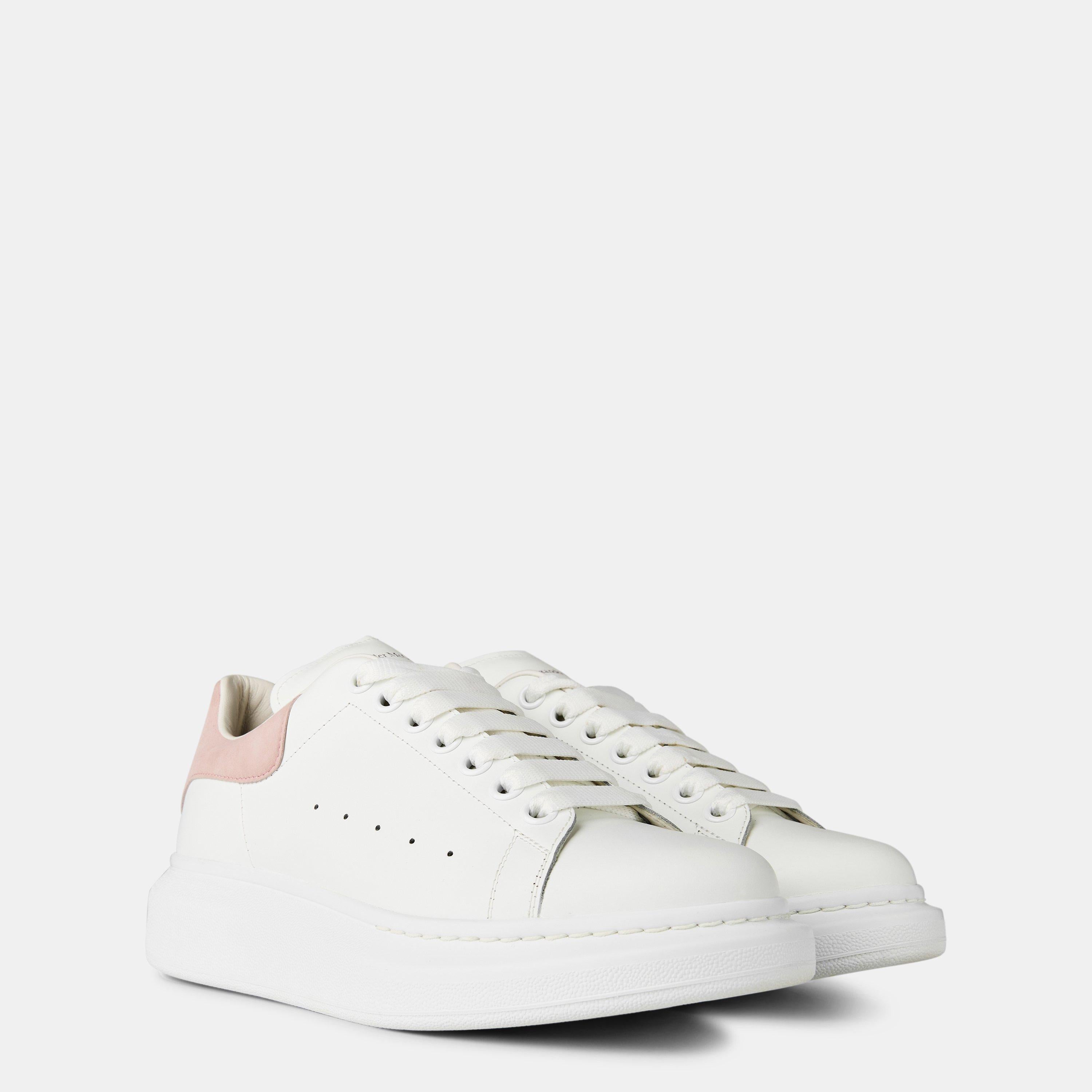 Logo Print Leather Oversized Trainers