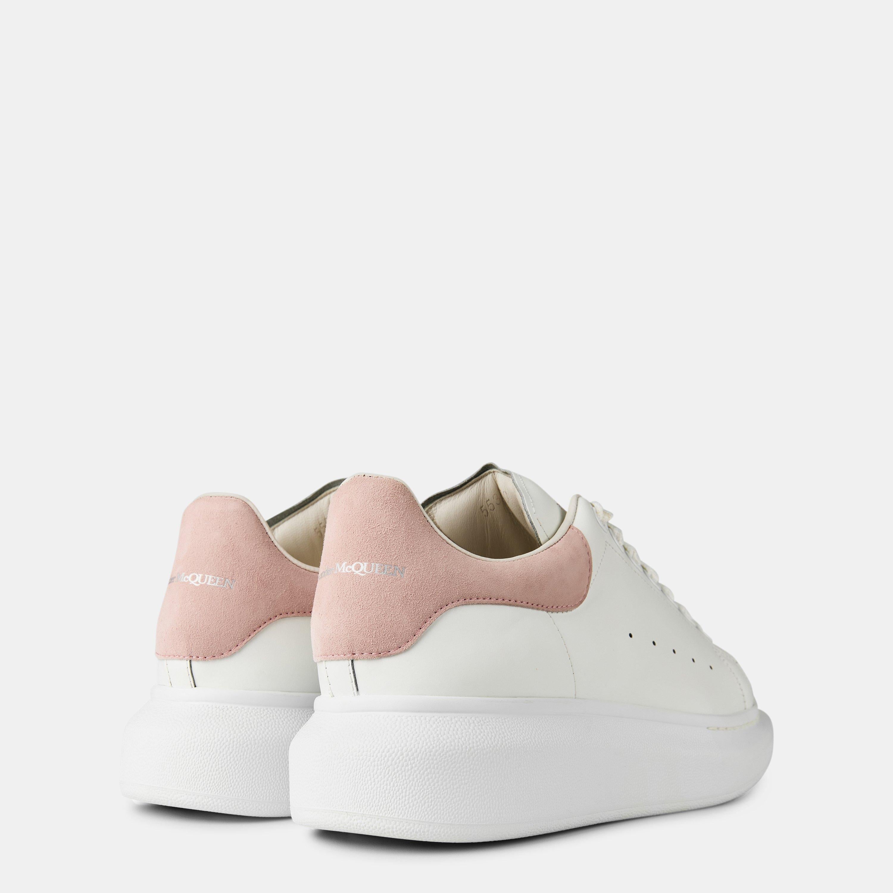 Logo Print Leather Oversized Trainers