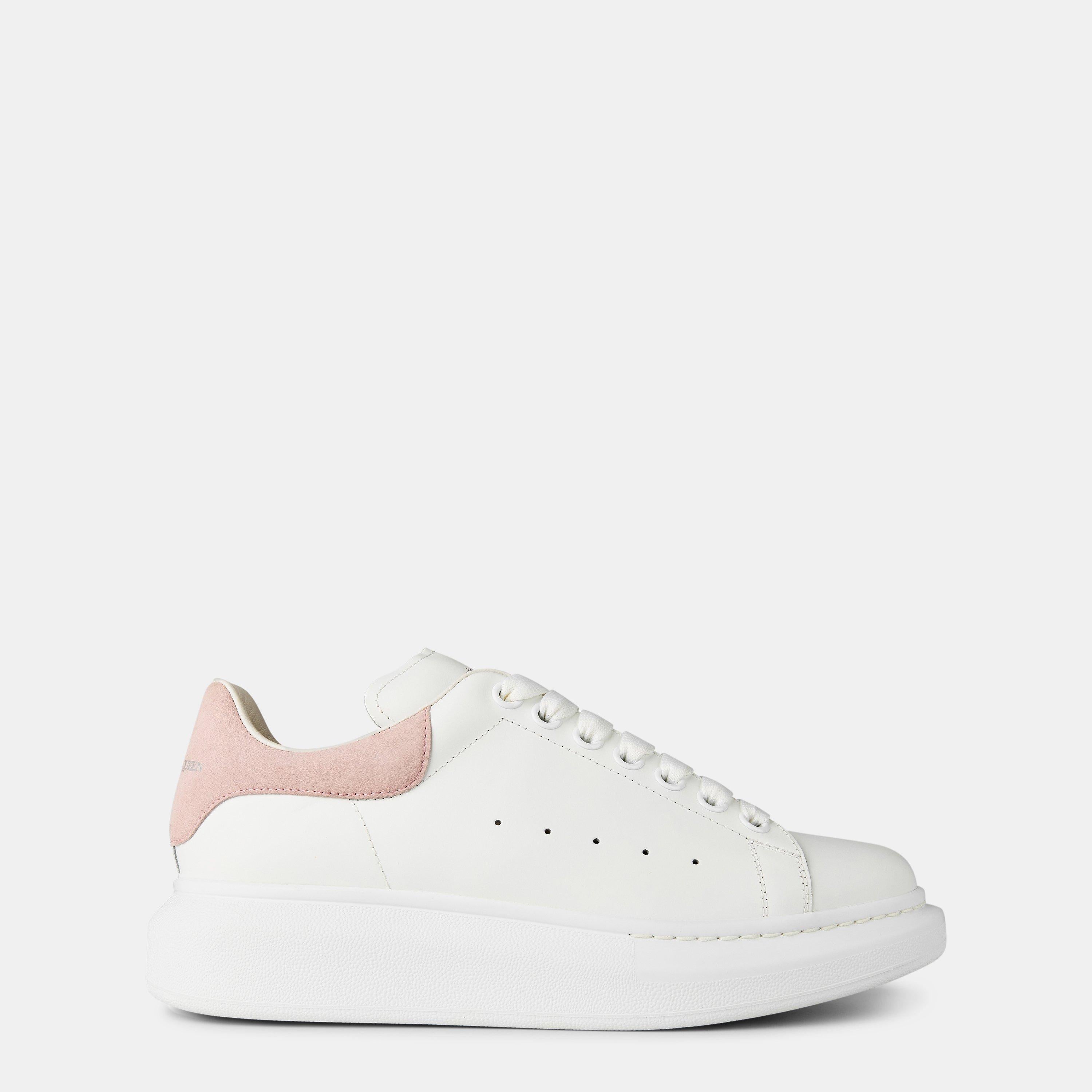 Logo Print Leather Oversized Trainers