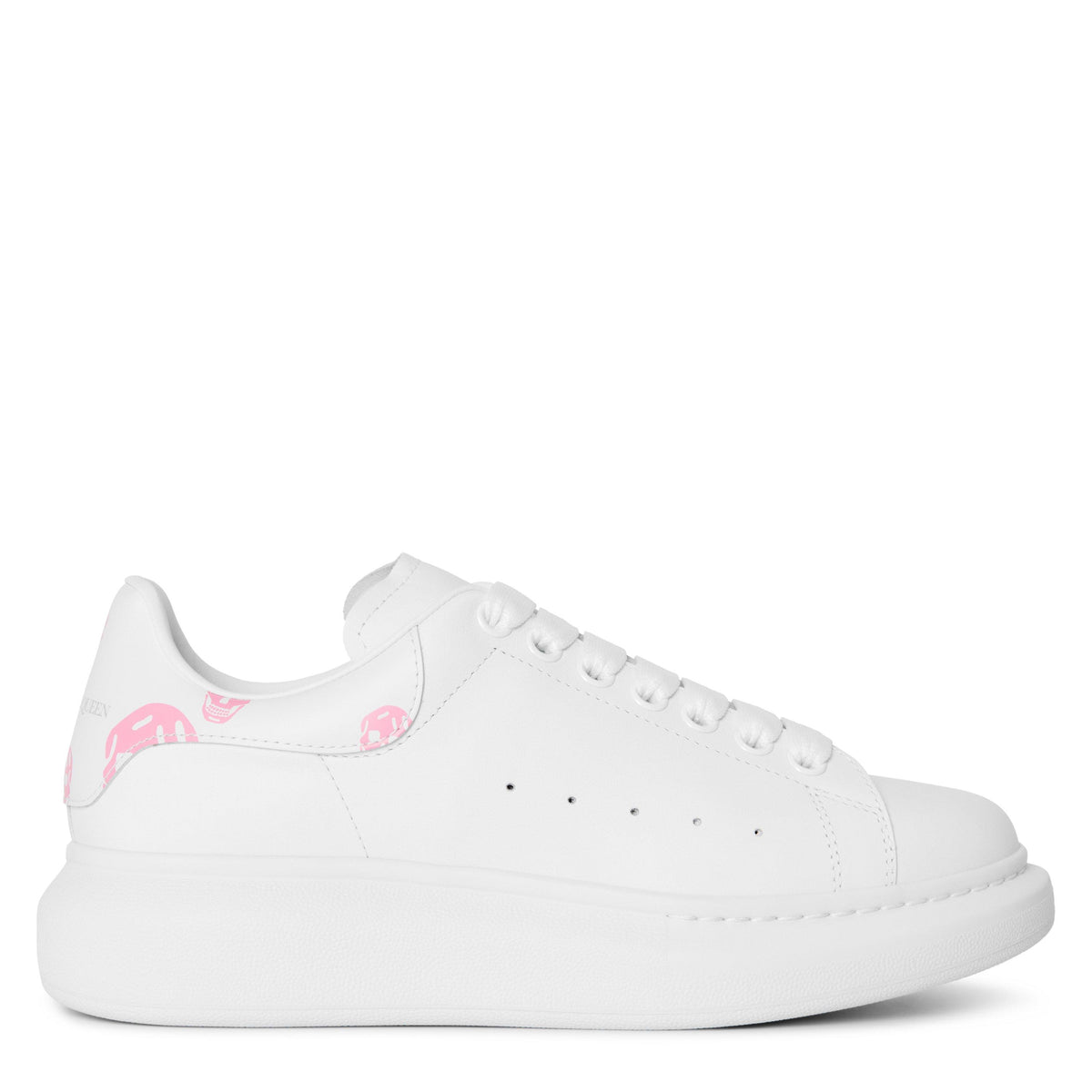 Logo Print Leather Oversized Trainers
