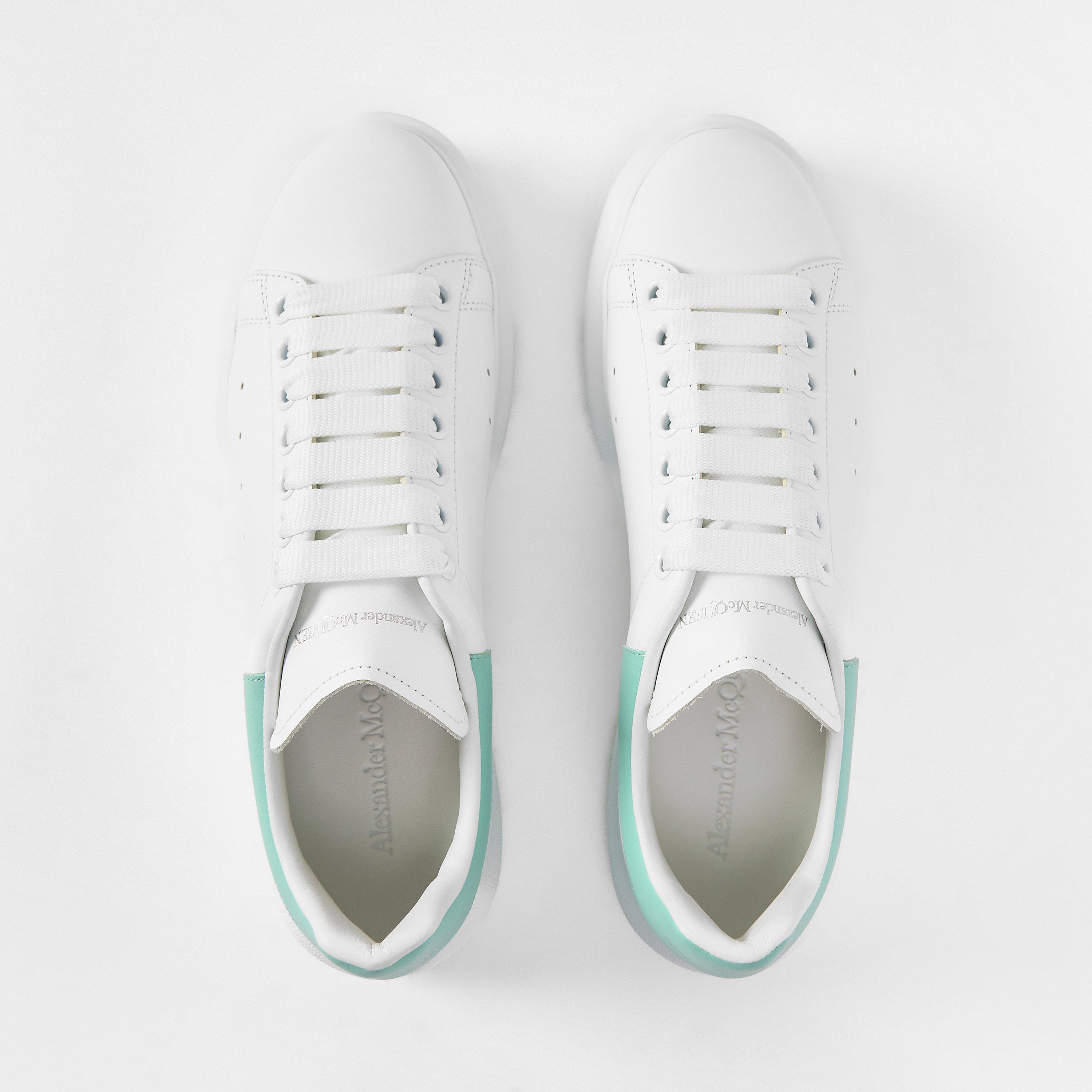 Logo Print Leather Oversized Trainers