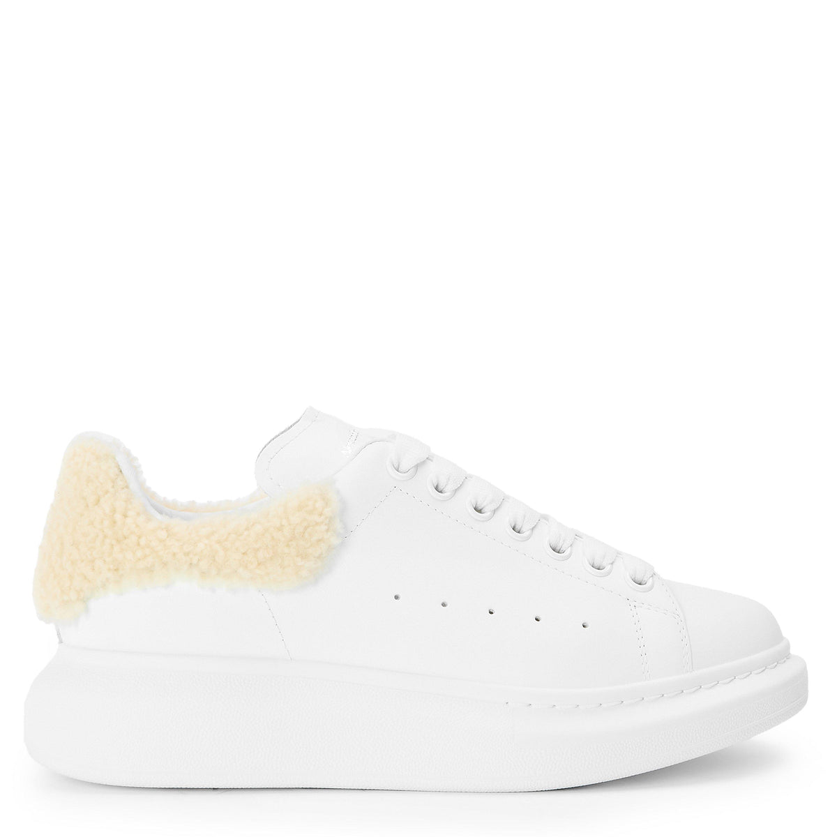Logo Print Leather Oversized Trainers