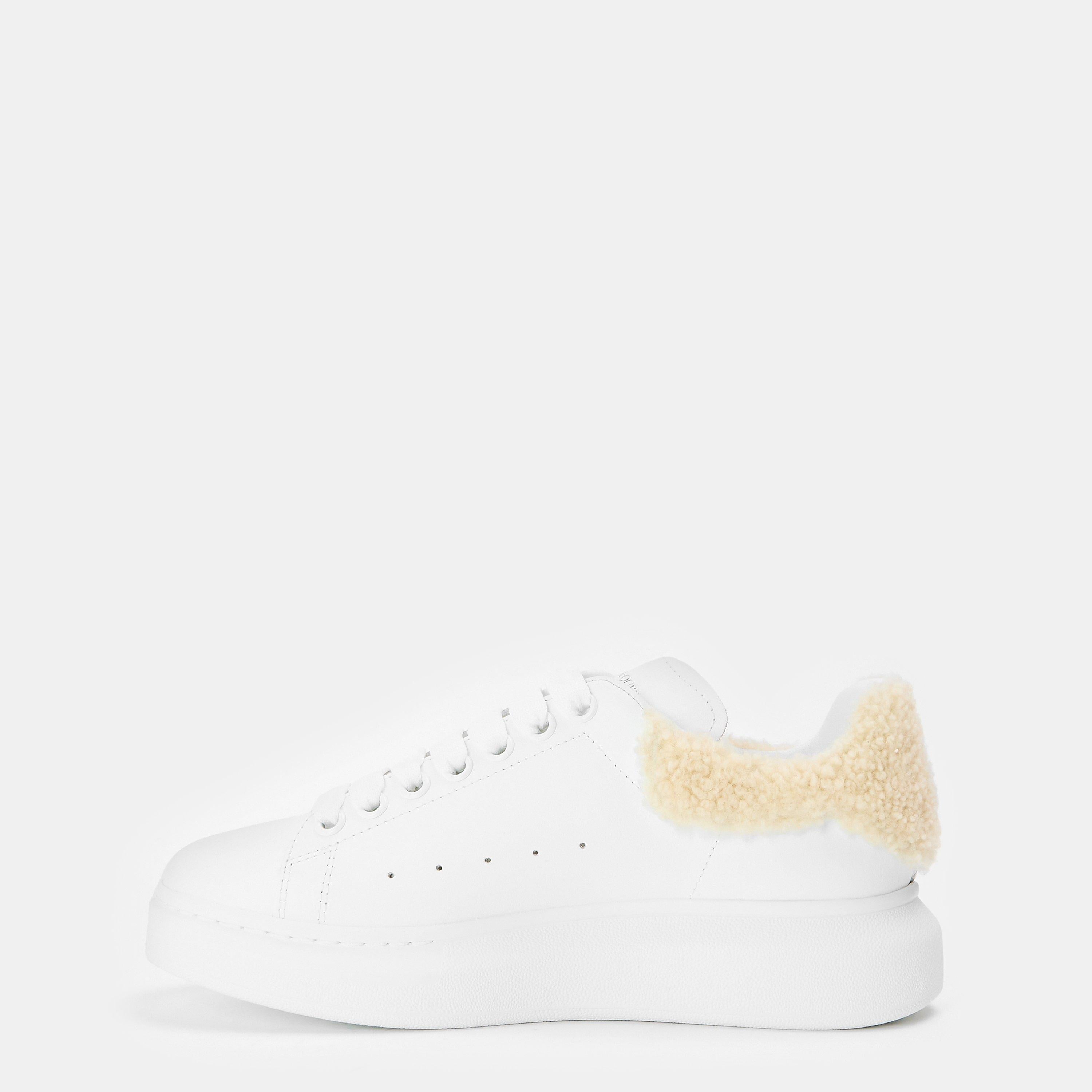 Logo Print Leather Oversized Trainers