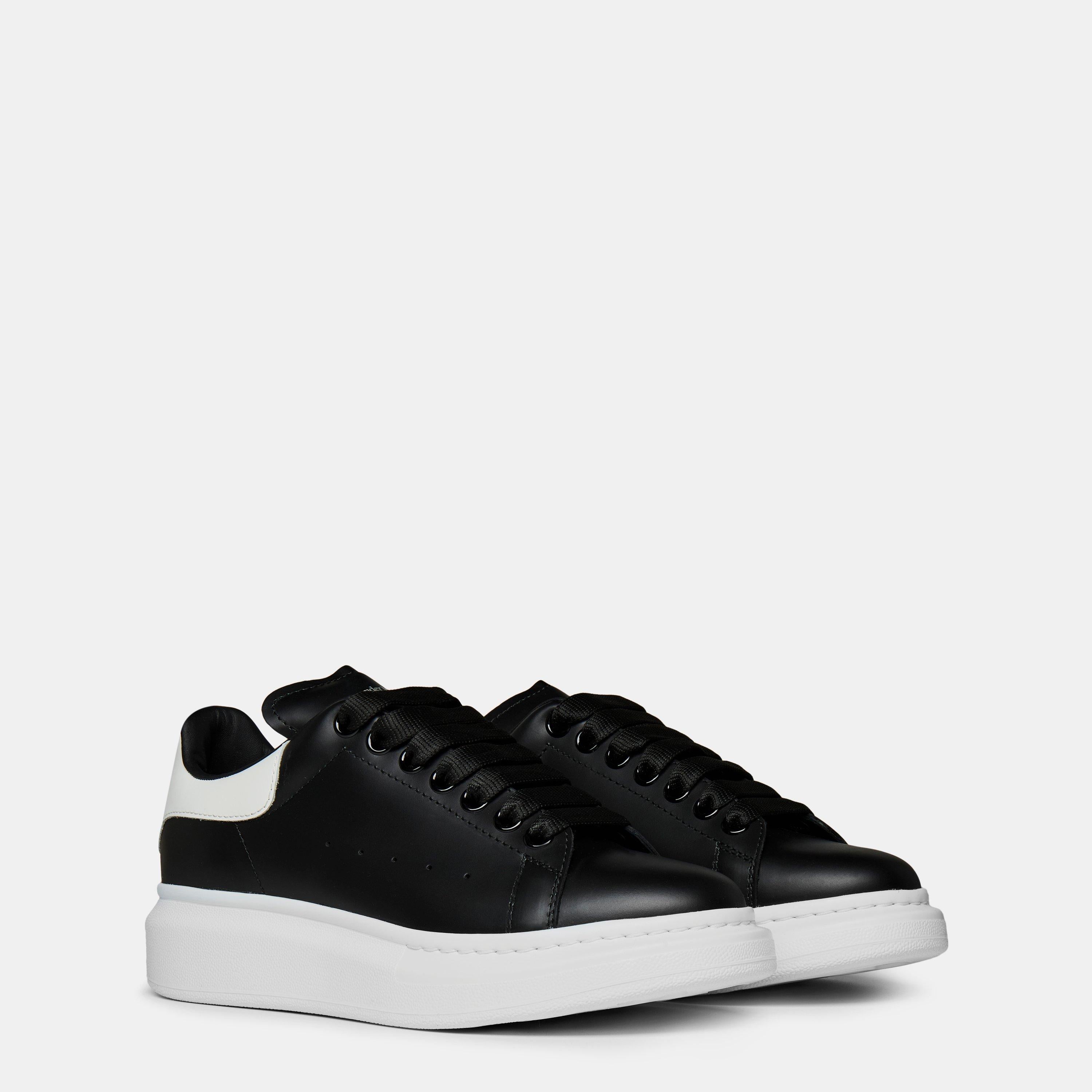 Logo Print Leather Oversized Trainers