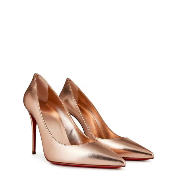 WOMEN'S KATE LEATHER PUMPS 100MM