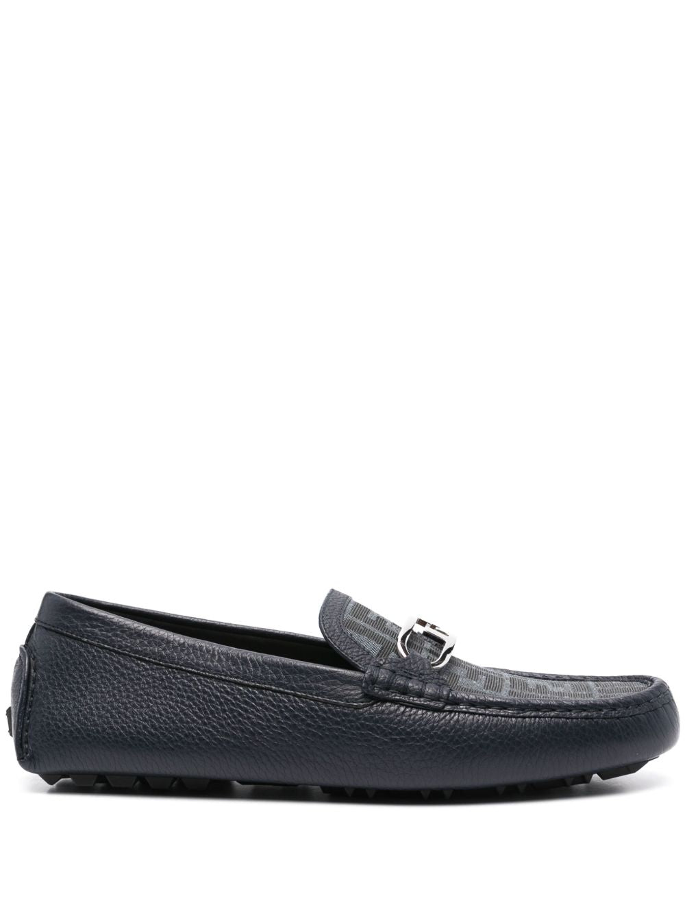 Fendi Monogram Driver Loafers – Black