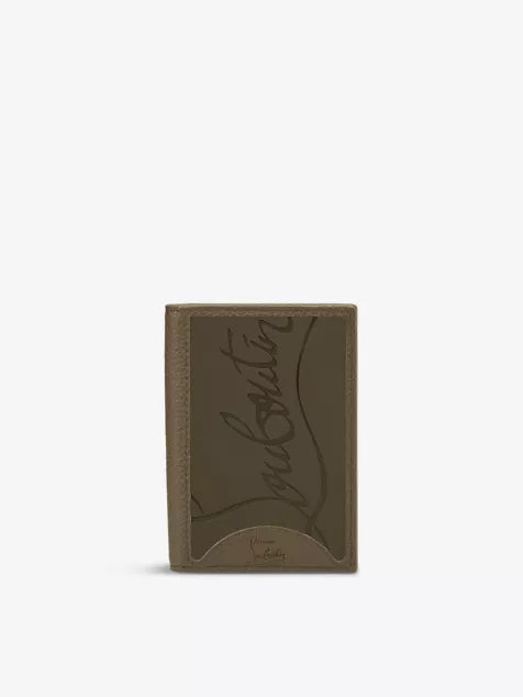 Sifnos logo-embossed leather billfold card holder