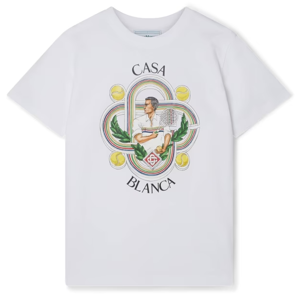 Casablanca Cotton Tennis Player T-shirt