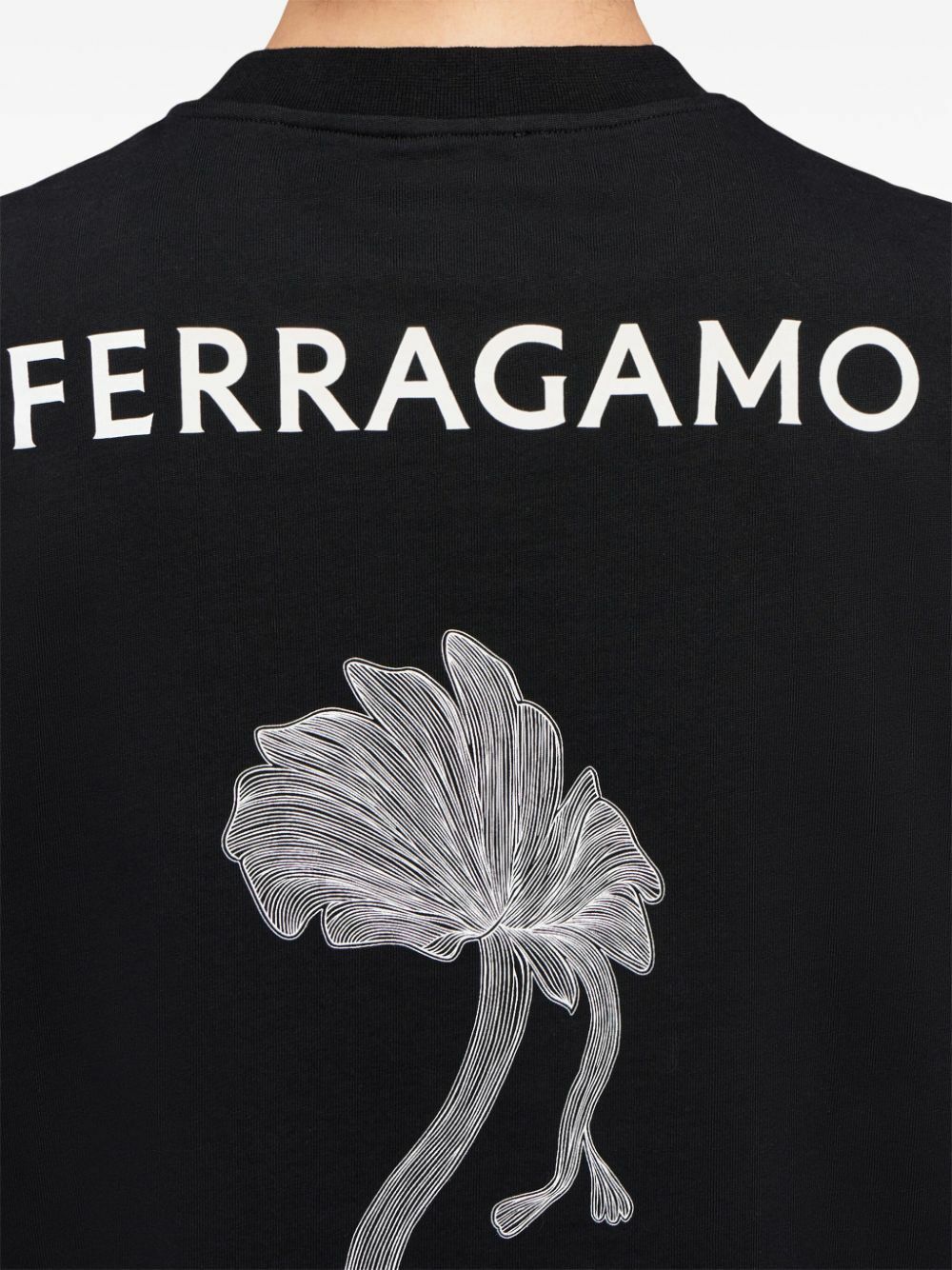 Ferragamo Printed Cotton T-Shirt