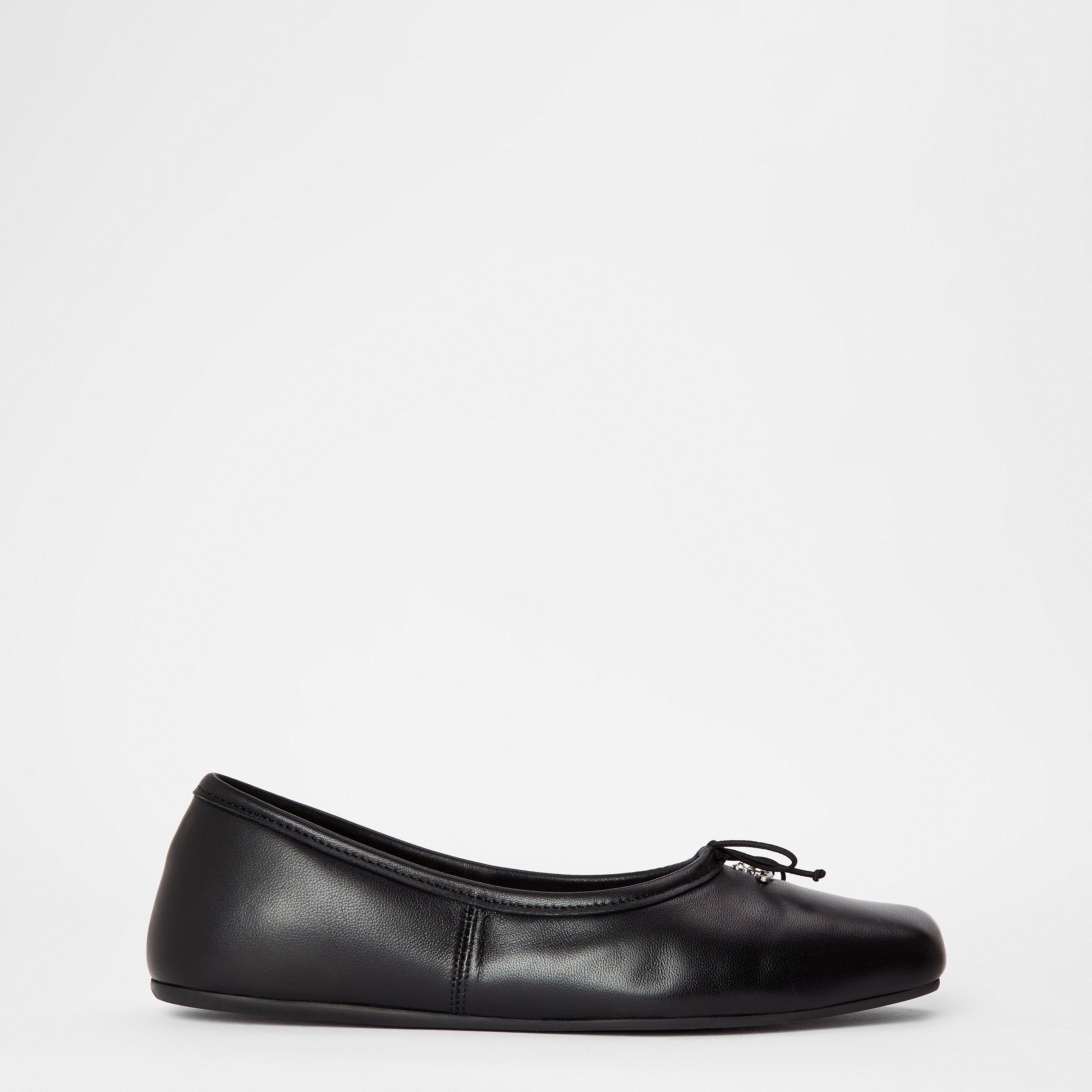 Leather Brigitte Ballerina Pumps
