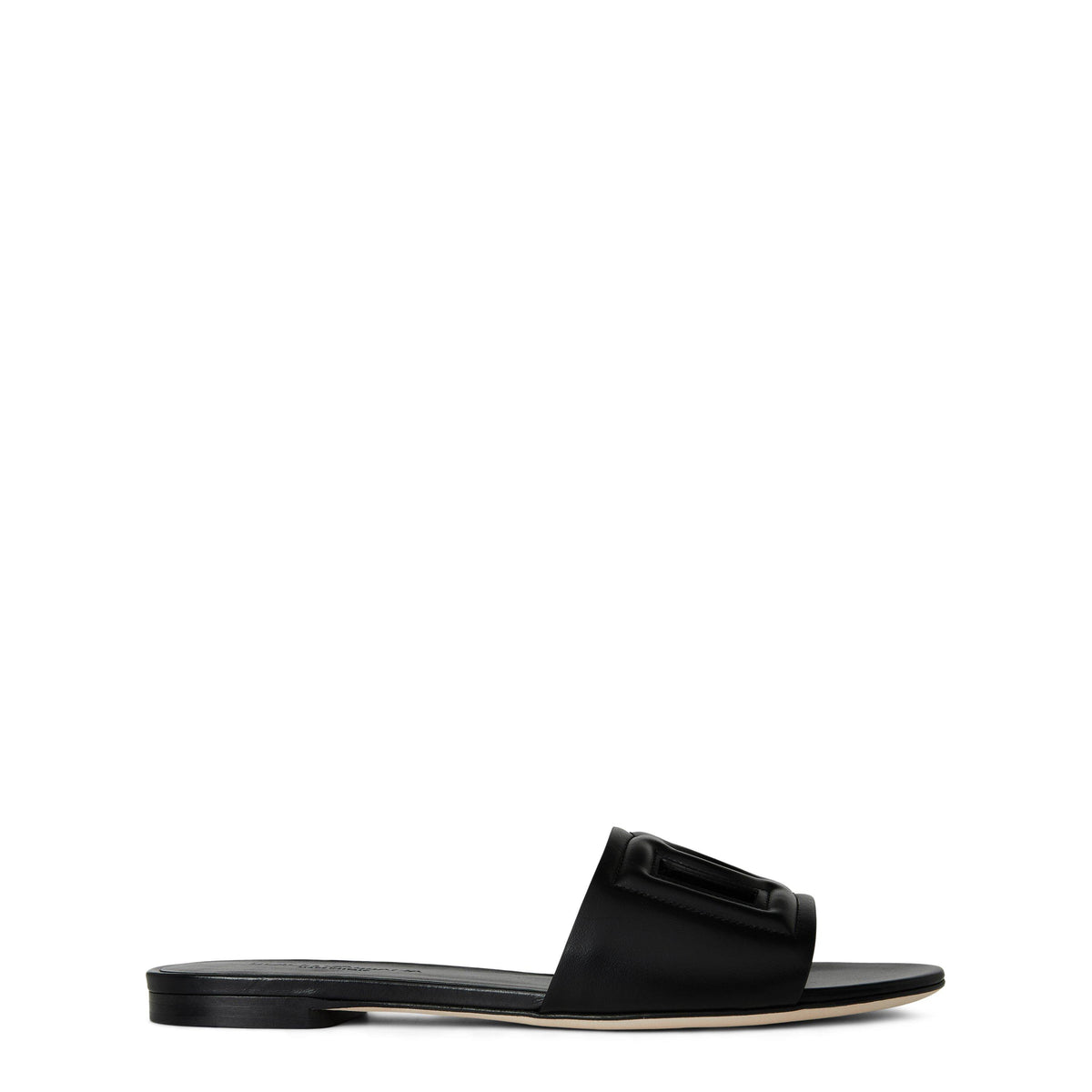 Embossed Leather Bianca Sliders