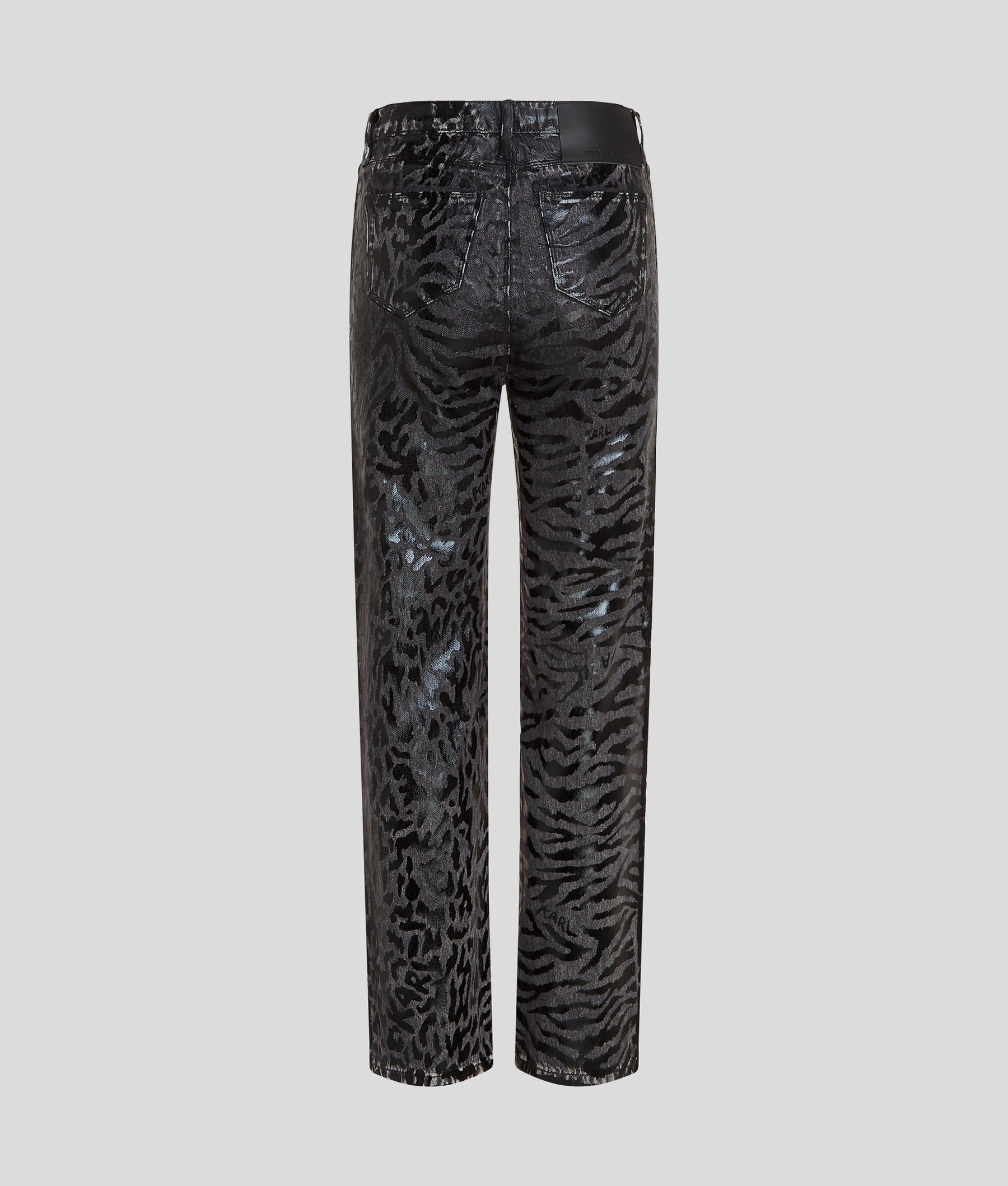 ALL-OVER ZEBRA-PRINT STRAIGHT JEANS