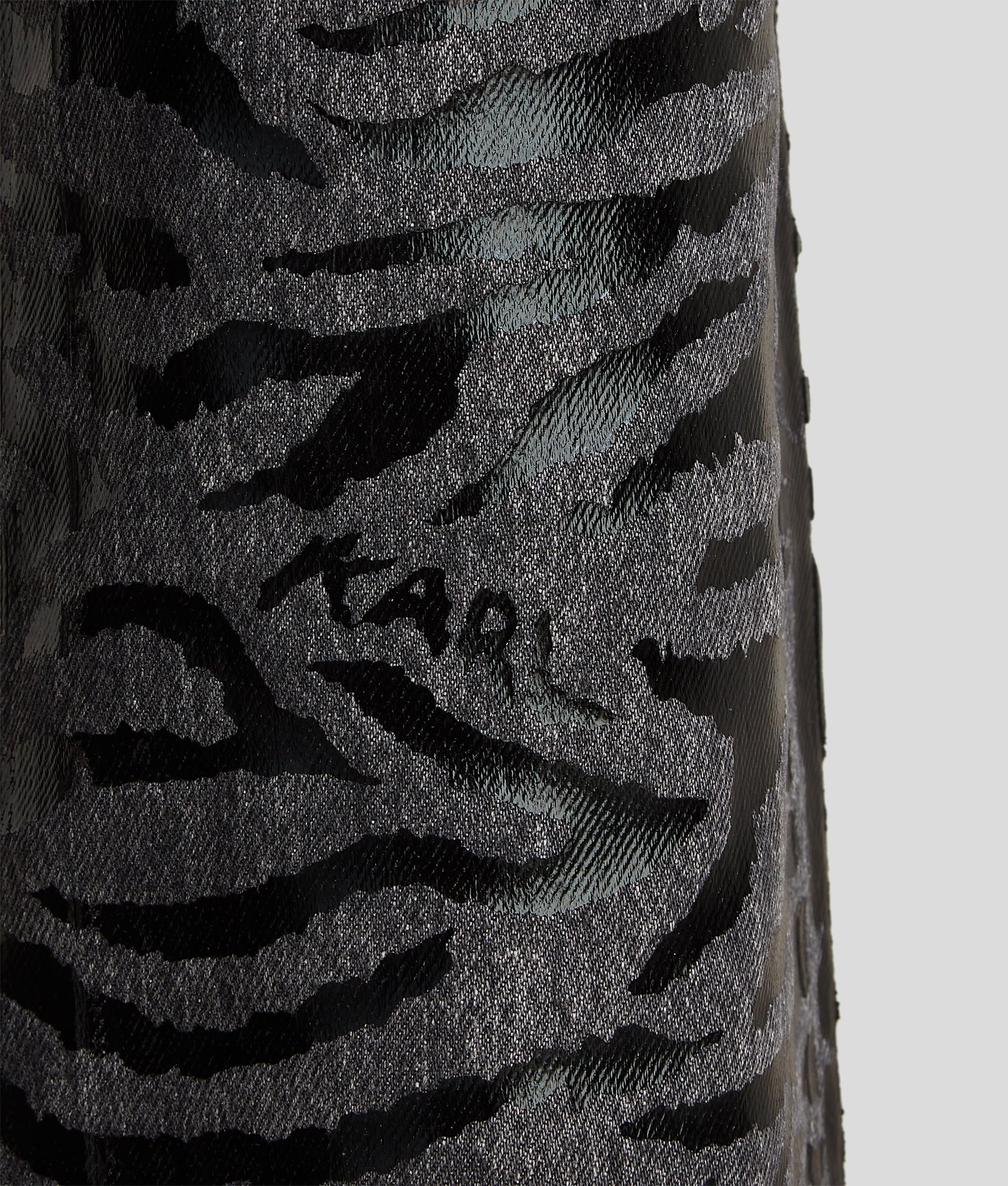 ALL-OVER ZEBRA-PRINT STRAIGHT JEANS