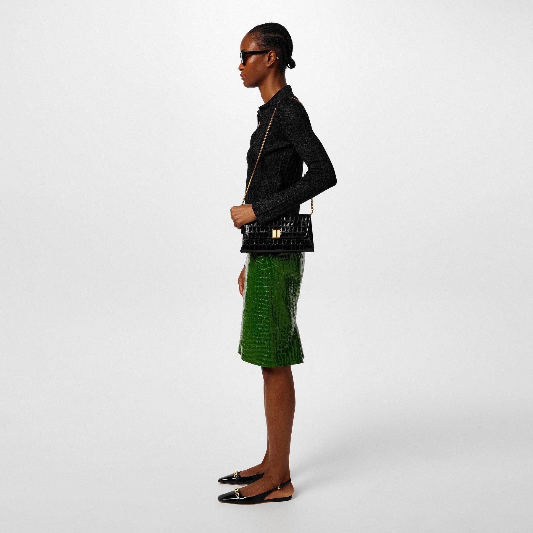Patent Whitney Slingbacks