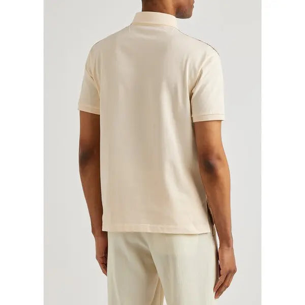 Gucci Men’s GG Supreme Monogrammed Panelled Polo Shirt