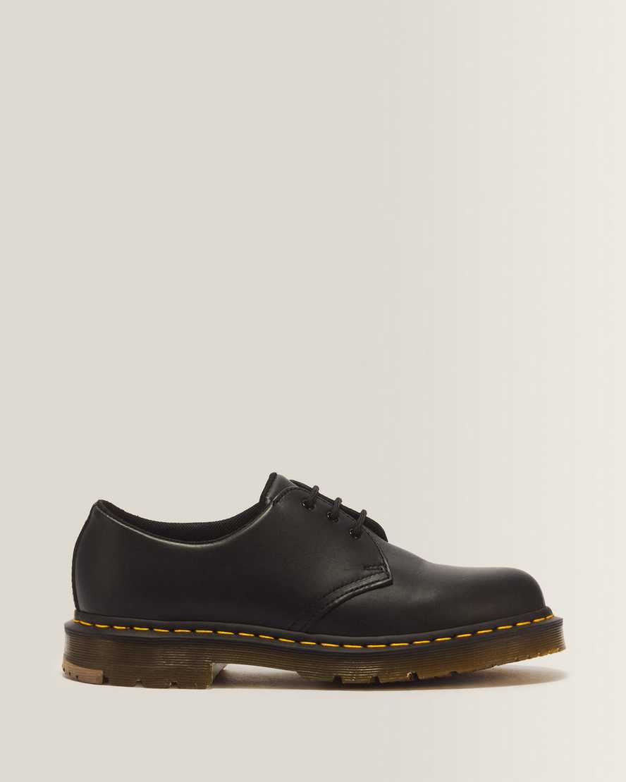 1461 Slip Resistant Leather Oxford Shoes — Black