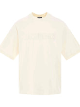 Typo Logo T-Shirt in Light Beige