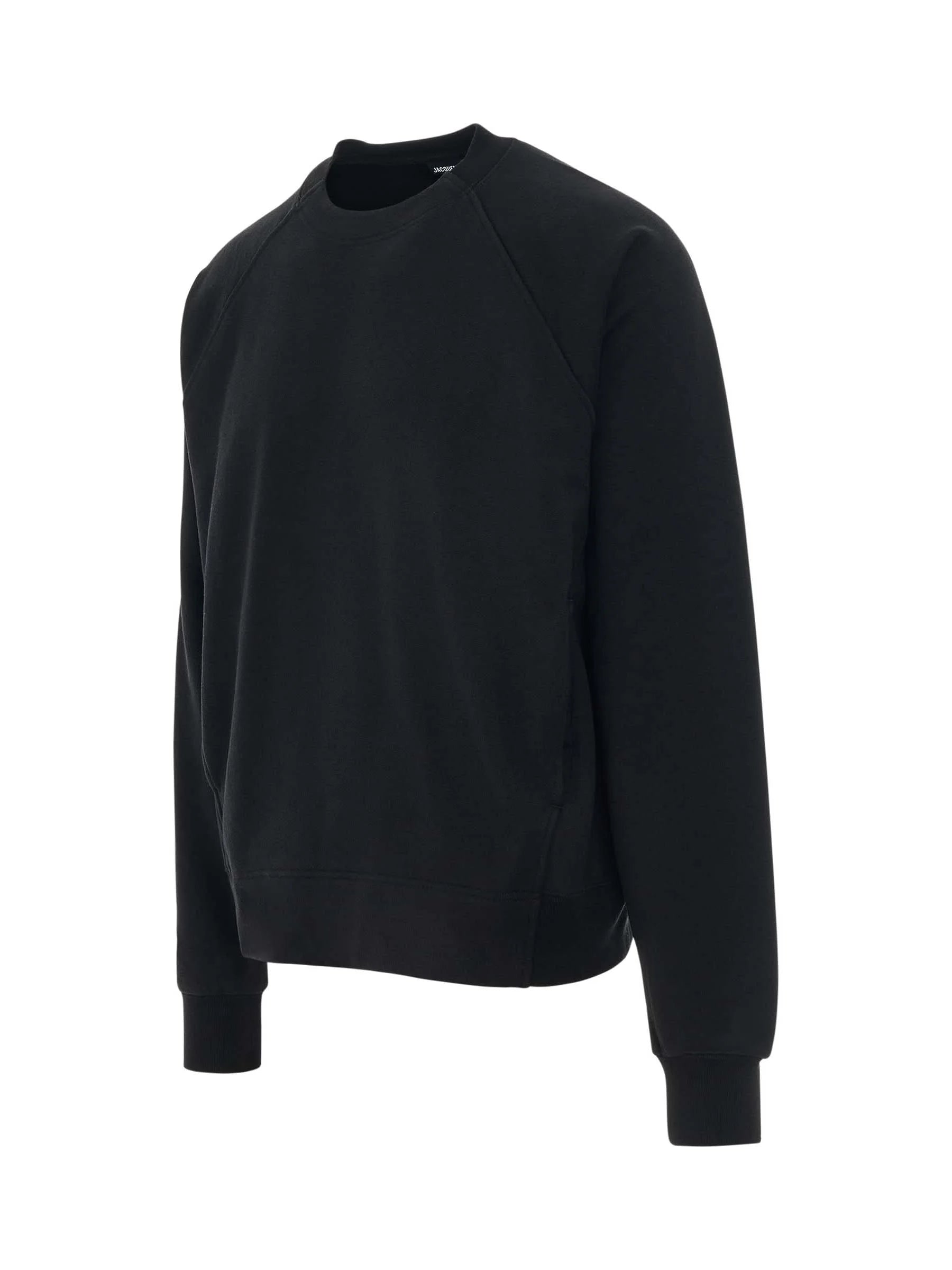 Typo Sleeve Logo Sweatshirt in Black