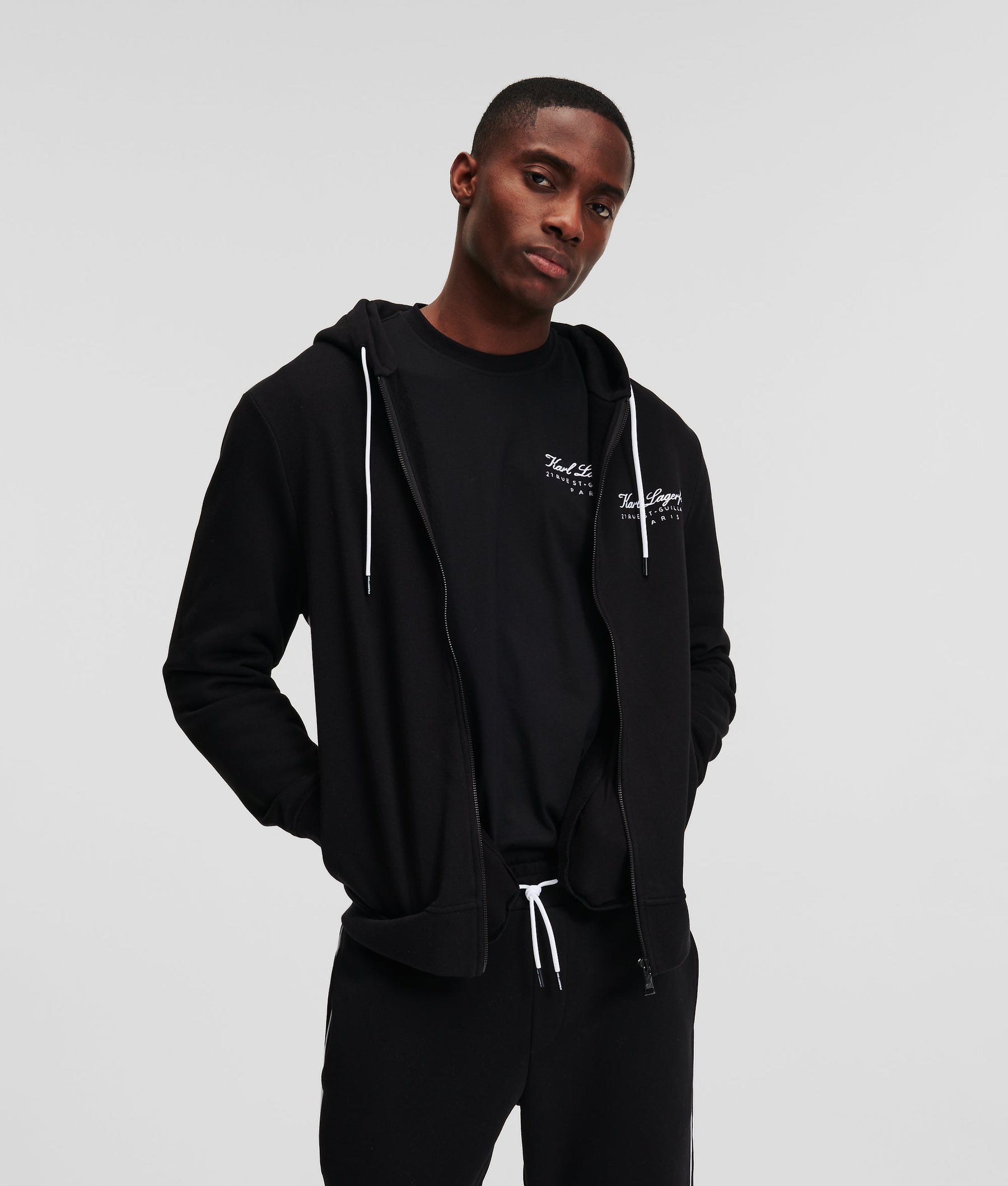 HOTEL KARL ZIP-UP LOUNGEWEAR HOODIE