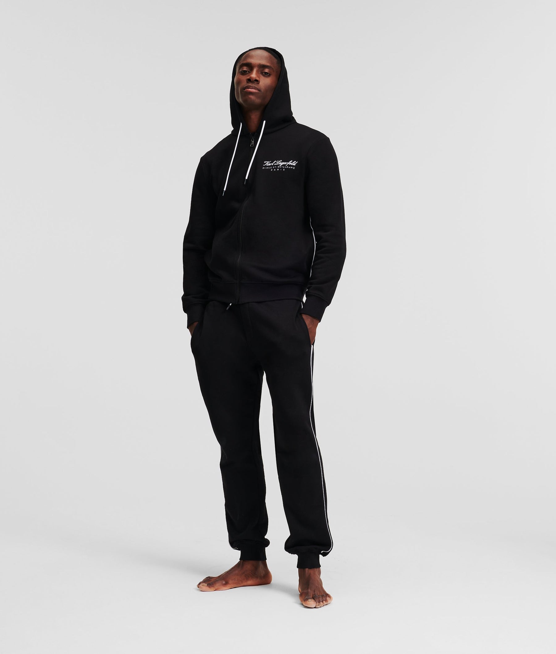 HOTEL KARL ZIP-UP LOUNGEWEAR HOODIE