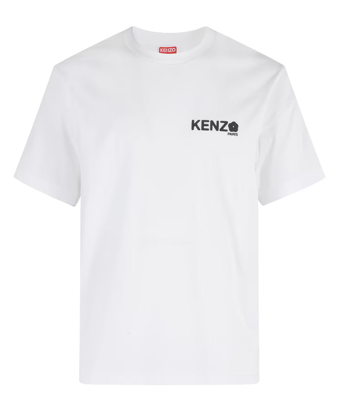 Kenzo White Flower T-Shirt Short Sleeve