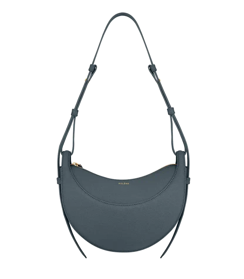 Polene Numéro Dix Edition Textured Midnight Blue - Size: One Size Bags | Shop From The Mirage
