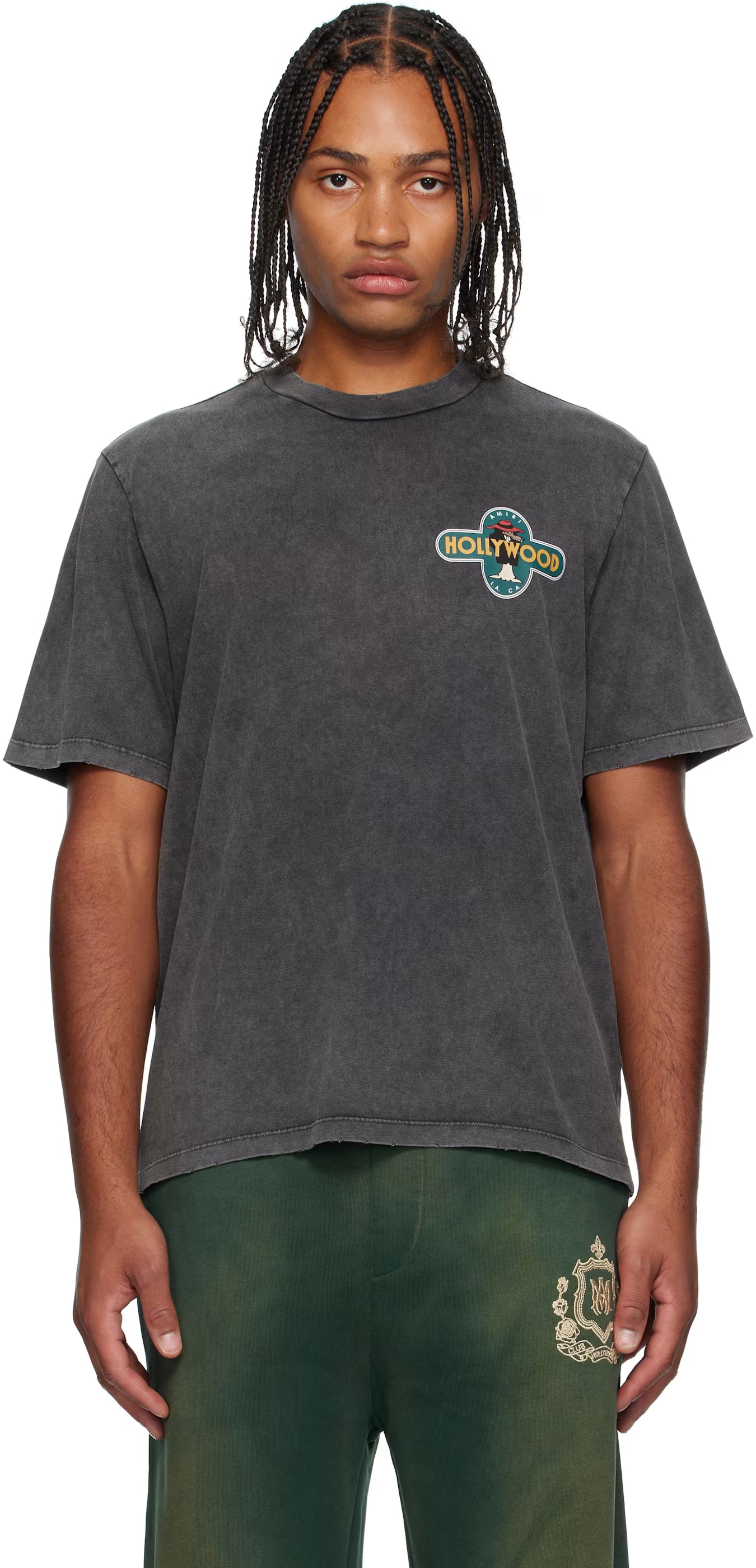 Gray 'Hollywood' Wolf T-shirt