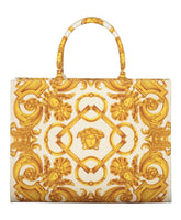Jacquard Motif Canvas Tote Bag
