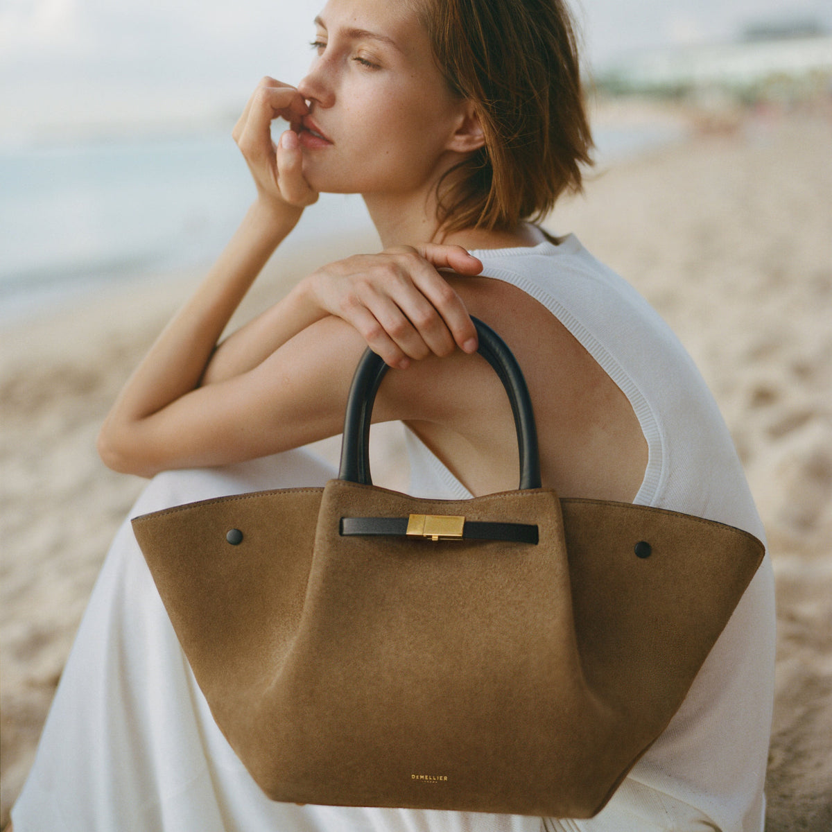 The Midi New York - Tobacco Suede & Black Smooth