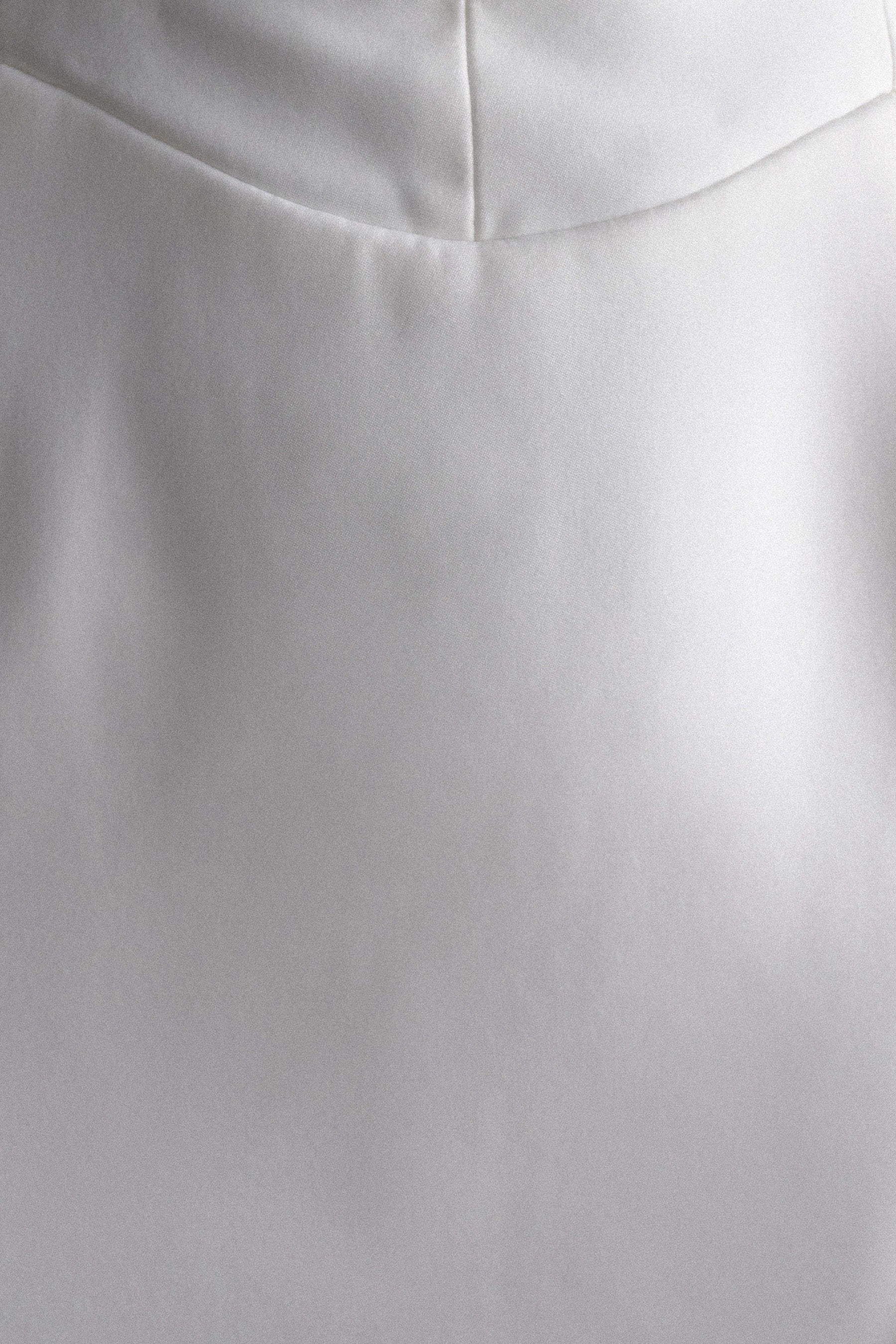 Orellia Strapless Suiting Mini Dress - Ivory
