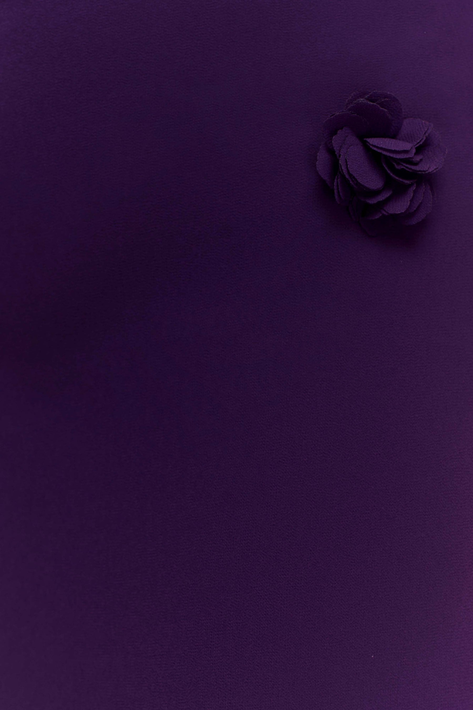 Rosalie Floral Chiffon Maxi Dress - Purple