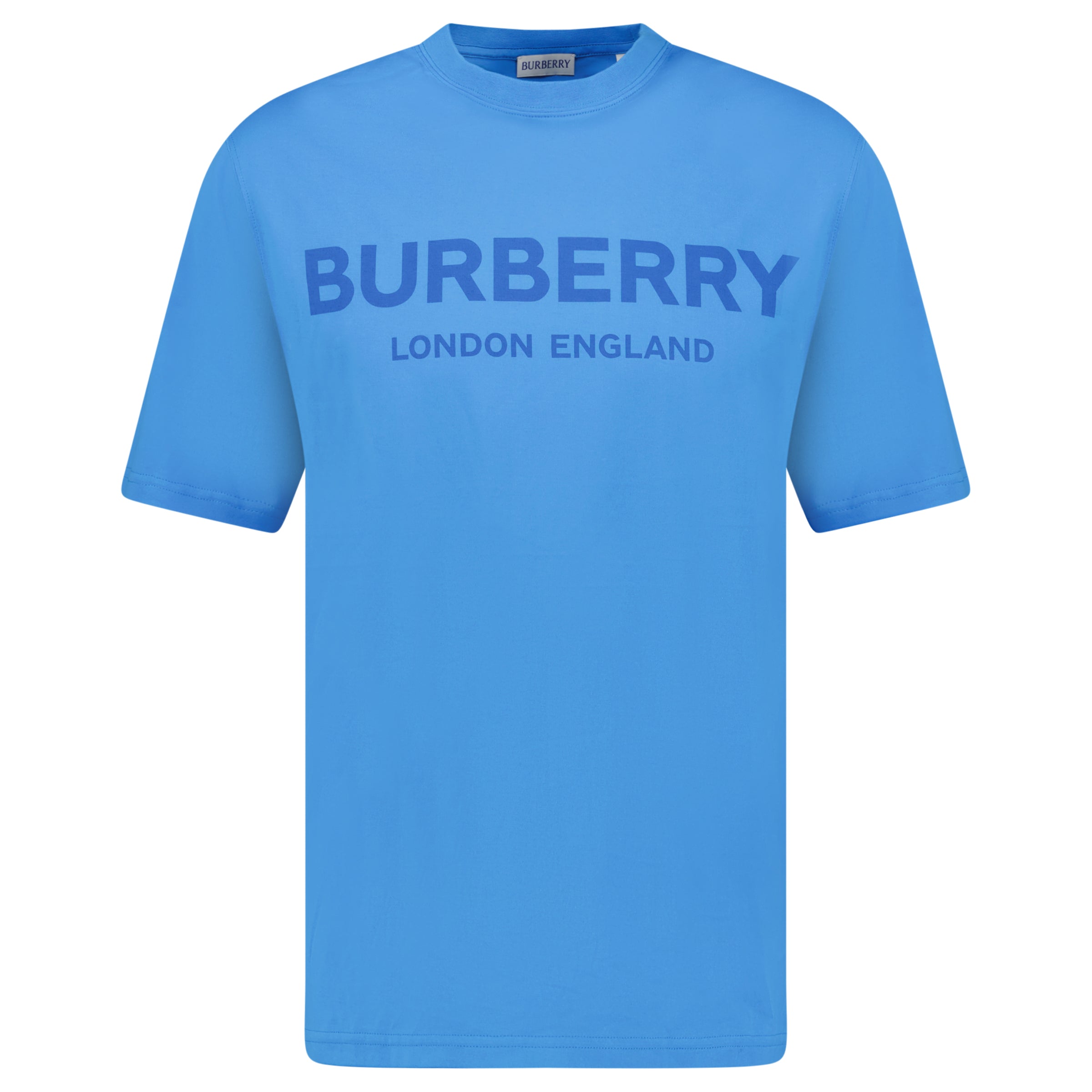 Burberry 'Ellison' Logo Print T-Shirt Blue