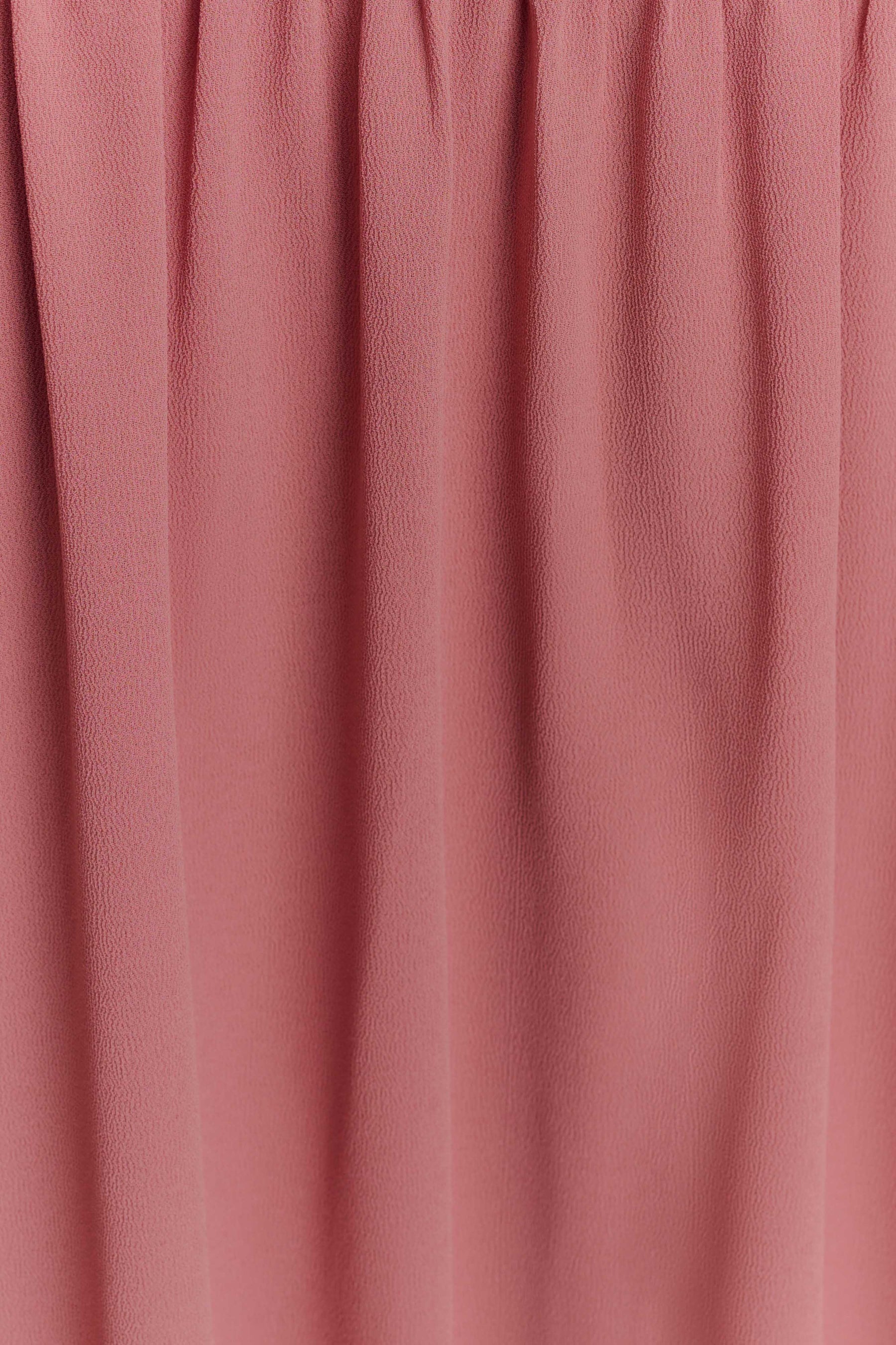 Georgina Chiffon Midi Dress - Burnt Rose