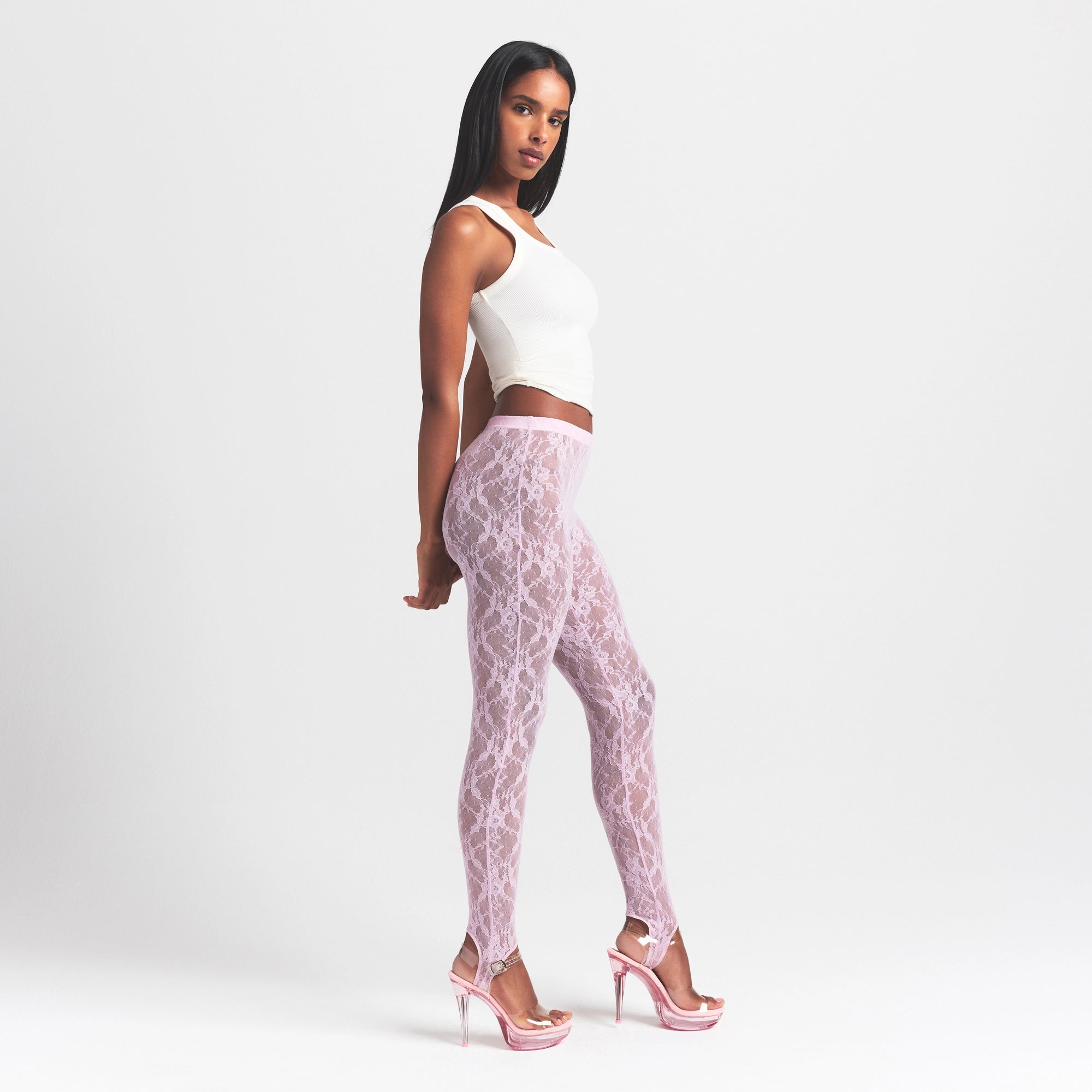 Stretch Lace Stirrup Legging