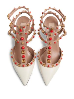 Rockstud embellished pumps