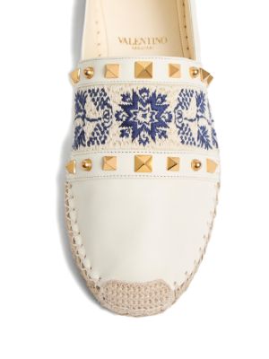 County Rockstud-detailgrape espadrilles