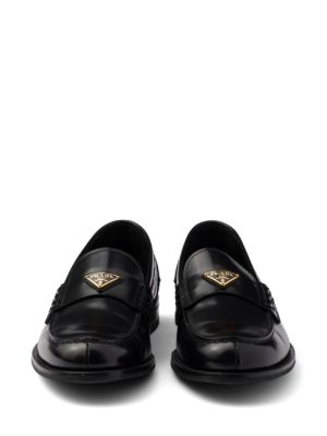 Prada leather loafers