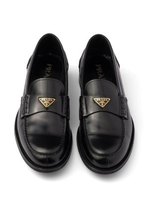 Prada leather loafers
