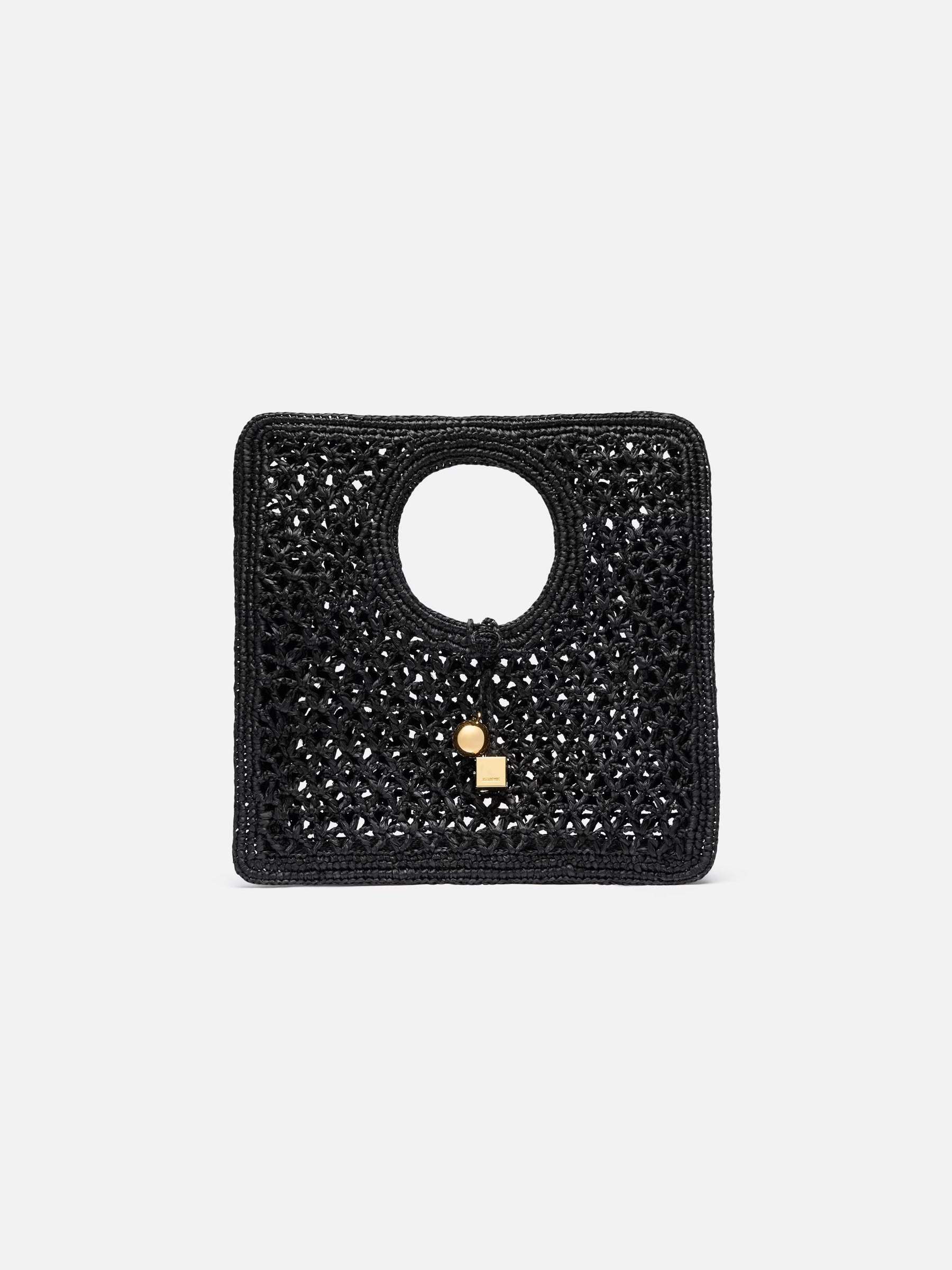 The Spiaggia small square bag Small square raffia bag.