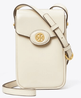 Tory Burch ROBINSON SPAZZOLATO PHONE CROSSBODY - Wallets | Shop From The Mirage