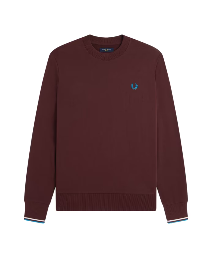 Fred Perry Classic Cotton Sweatshirt Bordeaux