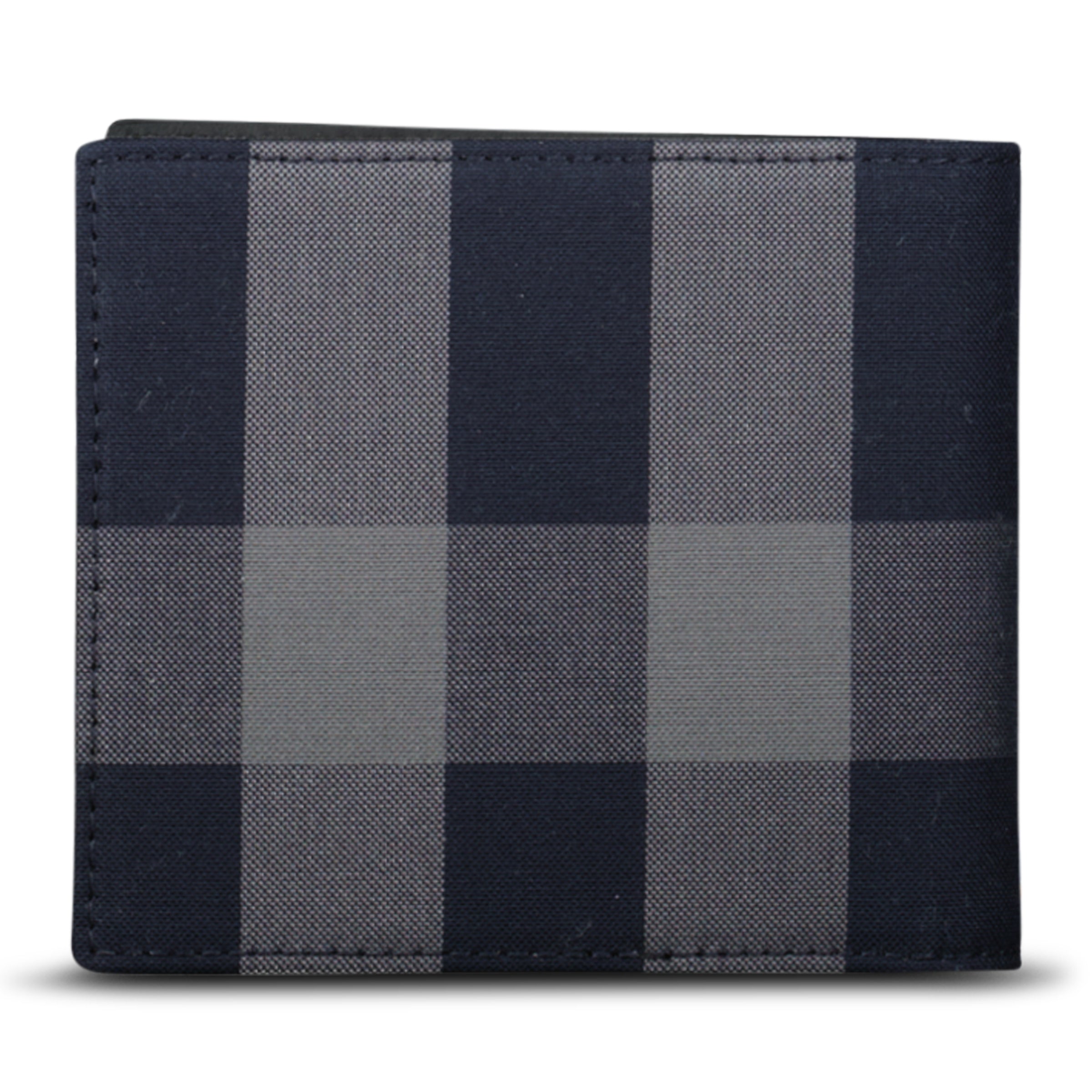 Burberry Check Bifold Wallet Navy & Grey