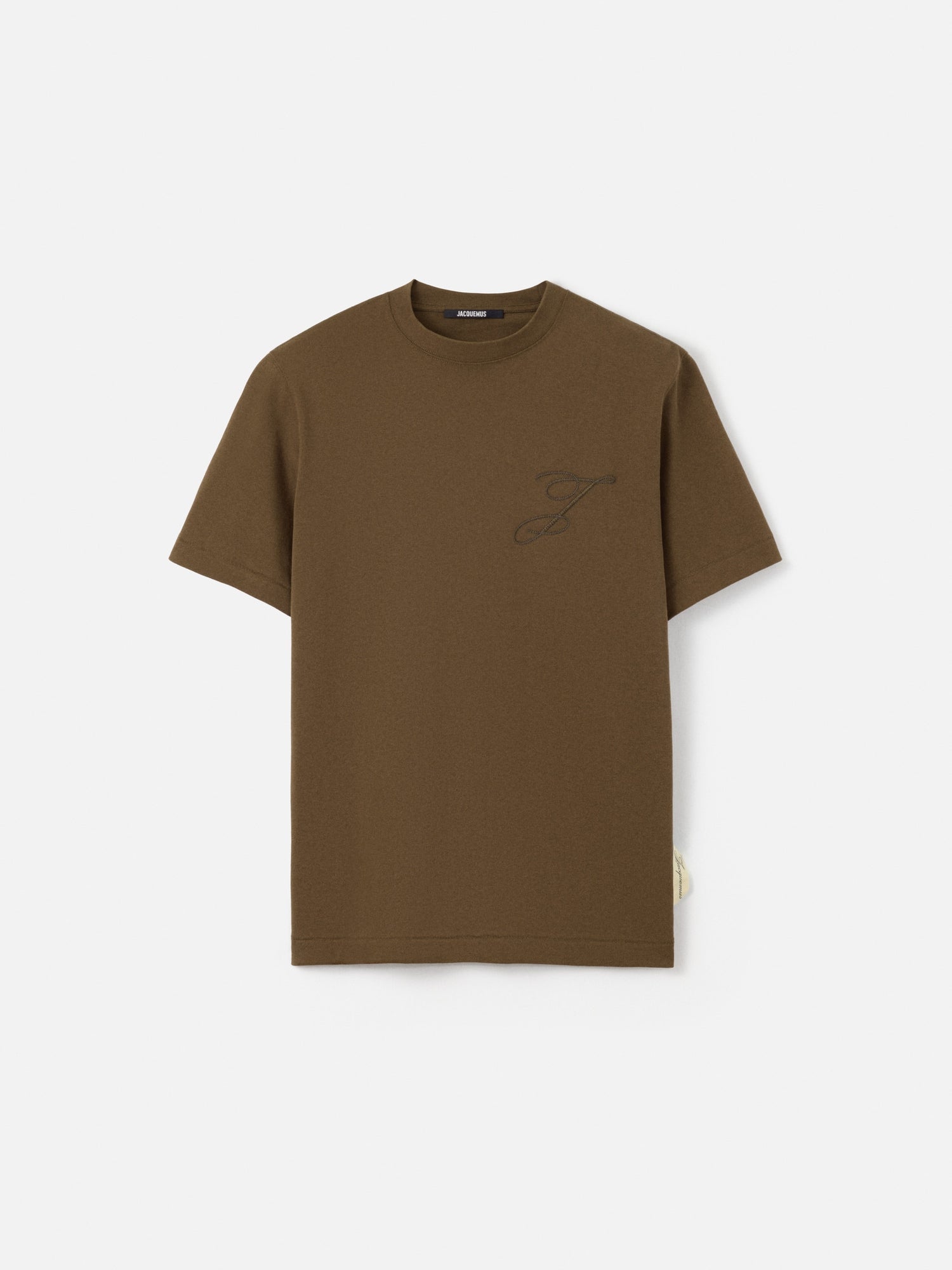 Short-sleeve t-shirt with embroidered logos.