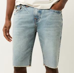 RICKY FRAYED FLAP DENIM SHORT