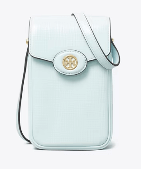 Tory Burch ROBINSON CROSSHATCHED PHONE CROSSBODY - Wallets | Shop From The Mirage