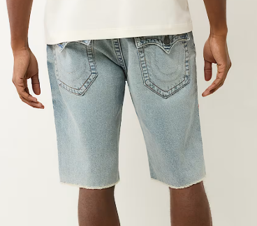 RICKY FRAYED FLAP DENIM SHORT