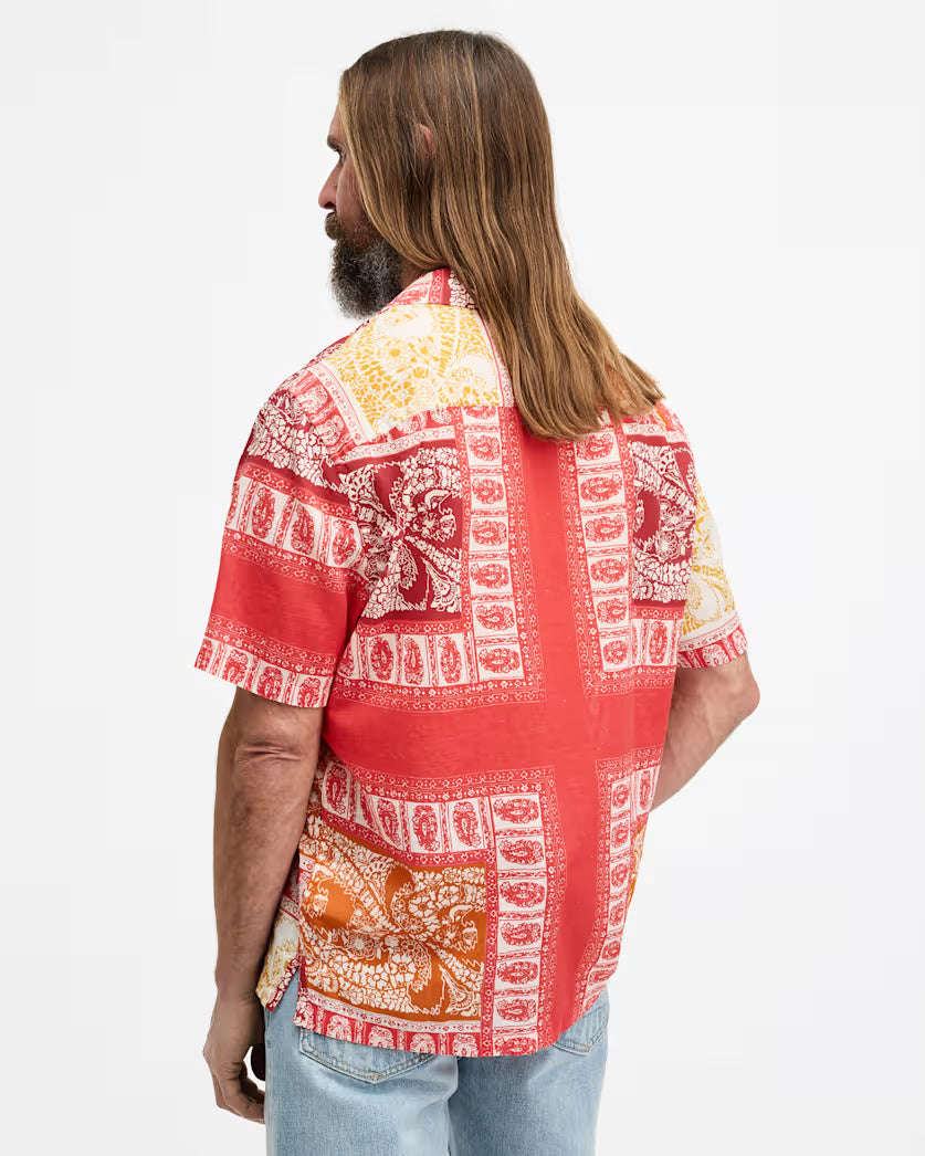 Marquee Paisley Print Relaxed Fit Shirt