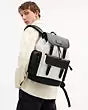 Sprint Backpack In Colorblock Signature Canvas