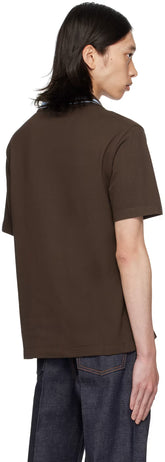 Ferragamo Brown Organic Cotton Polo